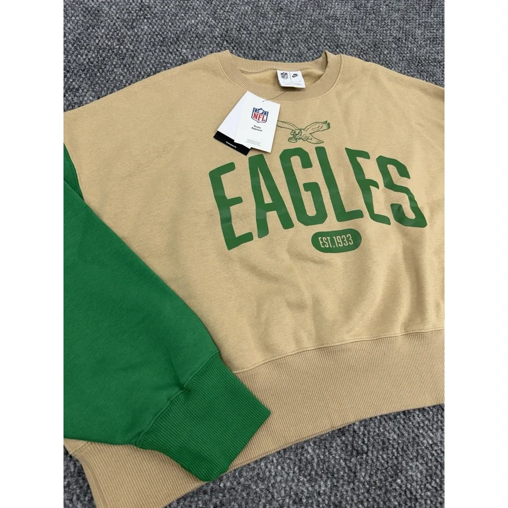 Philadelphia Eagles Nike Women's Medium Oversized Pullover Sweatshirt - New